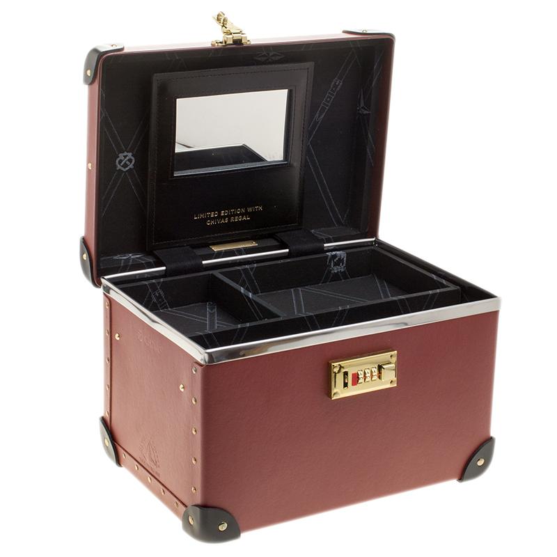 Globe Trotter Burgundy 4 Piece Limited Edition Chivas Regal Luggage Set 5