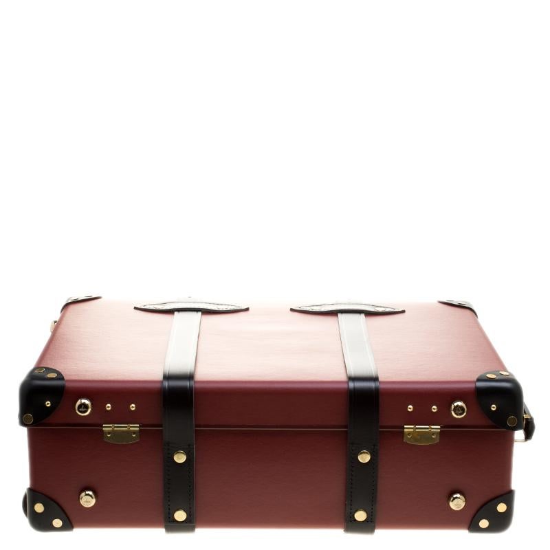 Globe Trotter Burgundy 4 Piece Limited Edition Chivas Regal Luggage Set 8