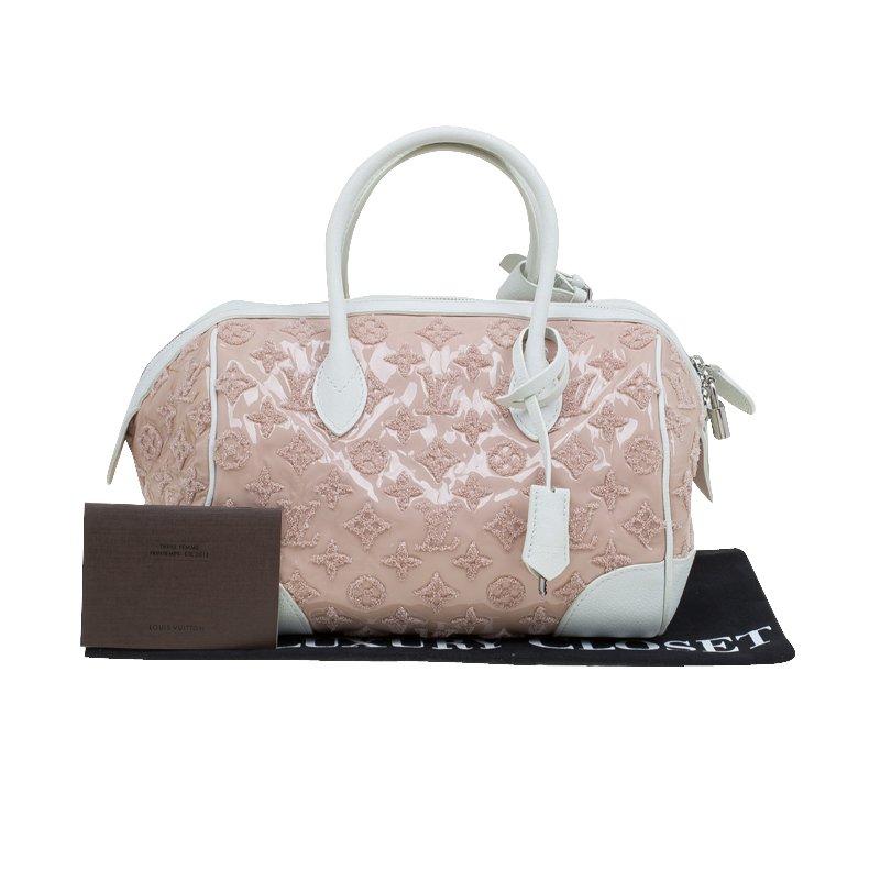 Louis Vuitton Rose Monogram Limited Edition Speedy Bouclettes Round Bag. 3