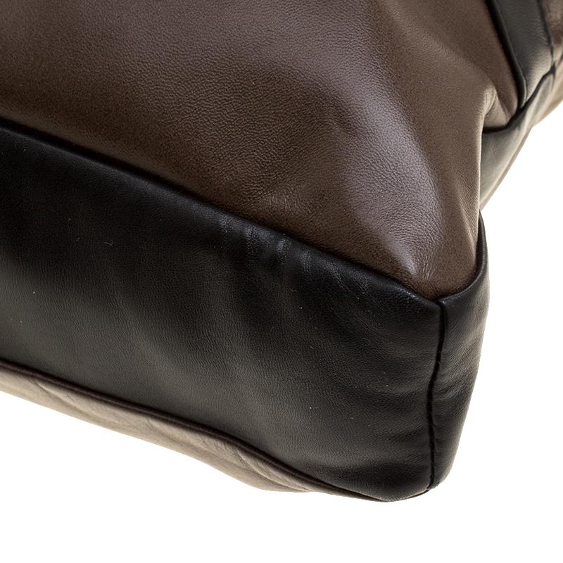 Chanel Dark Brown Leather Large Girl Chanel Bag 4