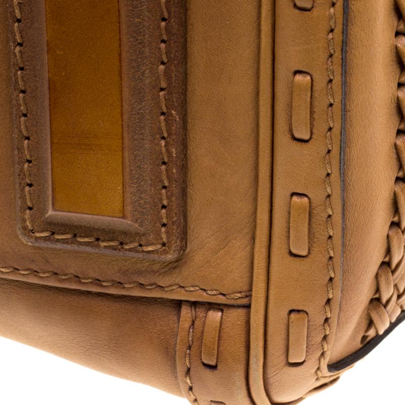 Gucci Brown Leather Medium Handmade Top Handle Satchel 10