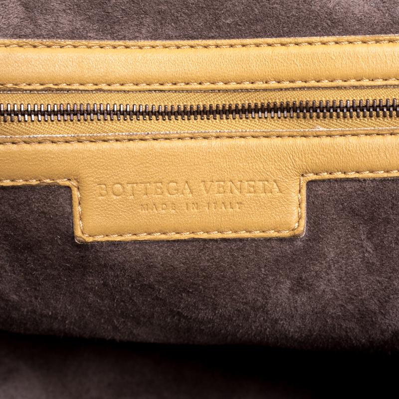 Bottega Veneta Brown Two Tone Intrecciato Nappa Leather Convertible Tote 3
