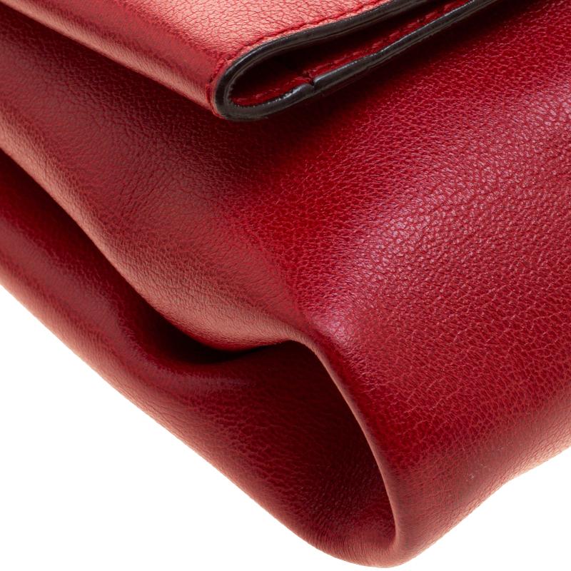 Tom Ford Red Leather Large East West Natalia Shoulder Bag 2