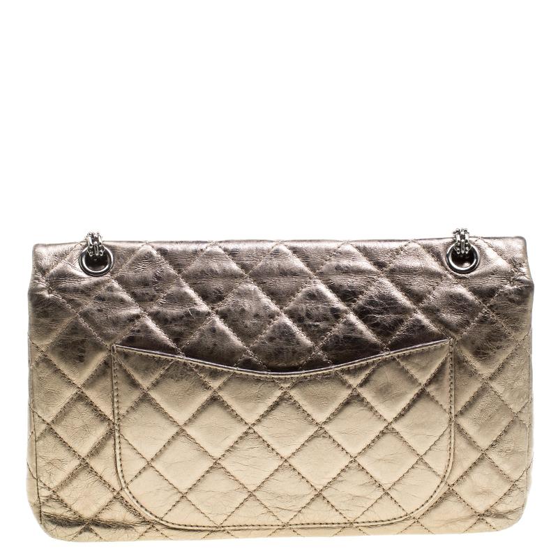 This popular shopping bag by Chanel will make an alluring addition to your apparel. This rational and dressy bag comes in a magnificent silver and can be carried with any proper dress. A must-have for every modern lady, this elegant leather hand bag