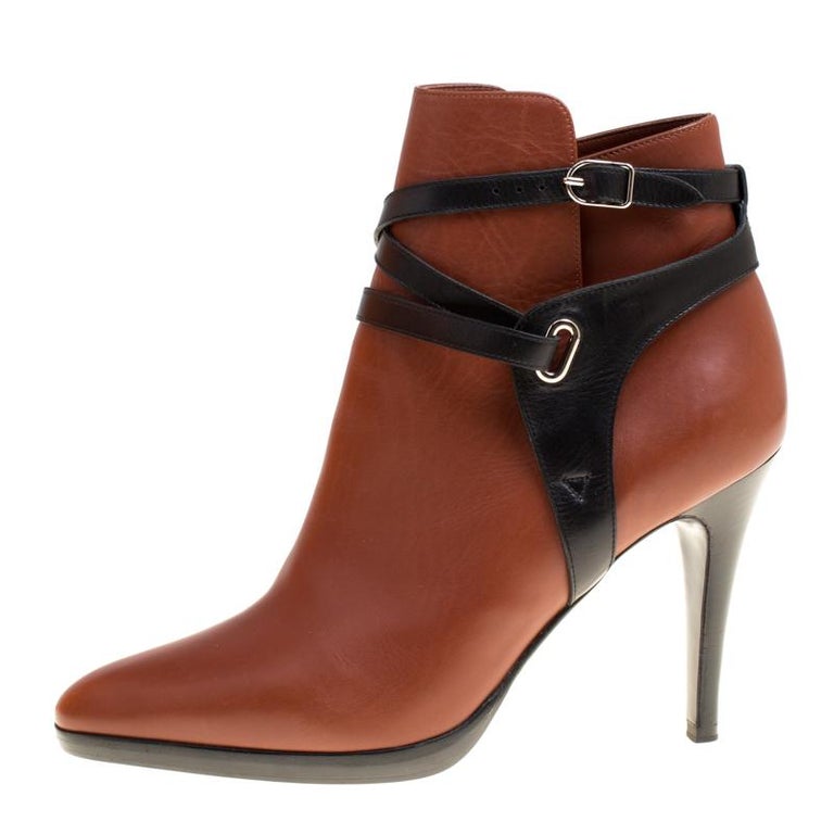 pointed toe brown suede boots