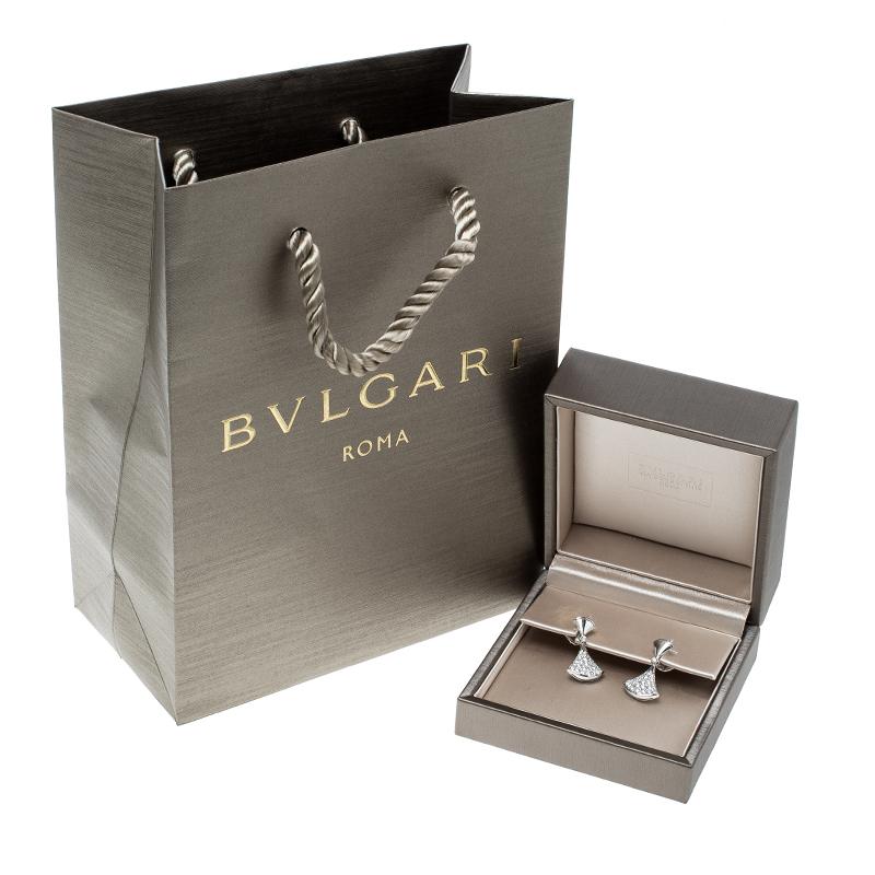 Bvlgari Diva's Dream Diamond 18k White Gold Drop Earrings 2