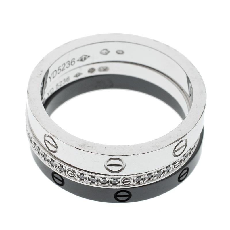 cartier love ring black ceramic