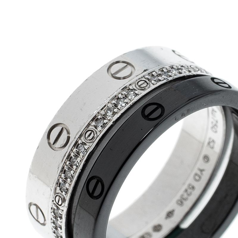 cartier love ring ceramic