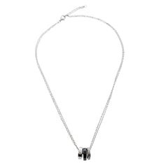 Cartier Love Ceramic & Diamond 18k White Gold Necklace