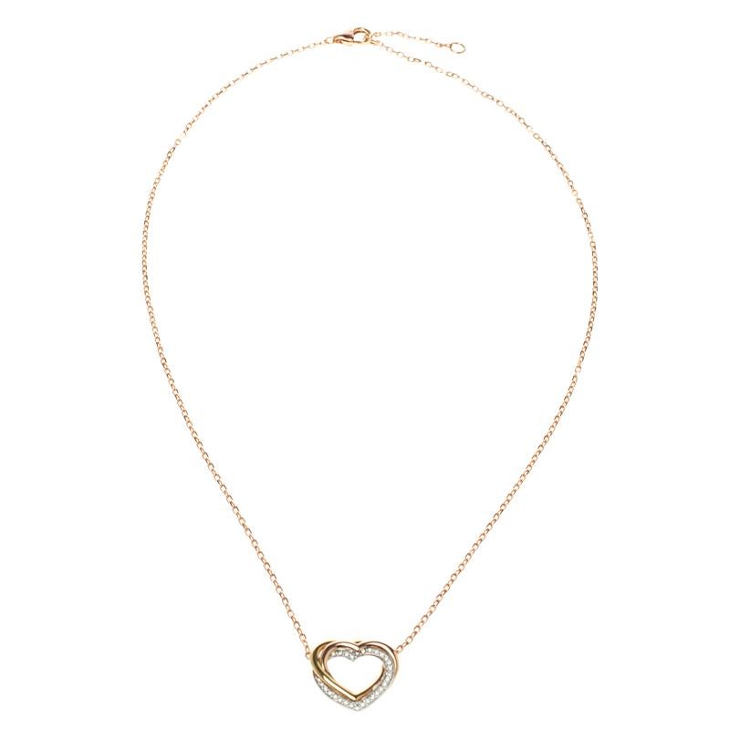 cartier trinity heart necklace