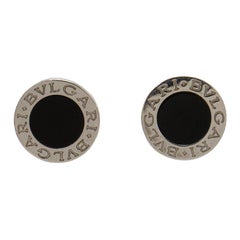 Bvlgari Bvlgari Onyx White Gold Stud Earrings