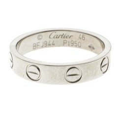 Cartier Love Platinum Wedding Band Size 46