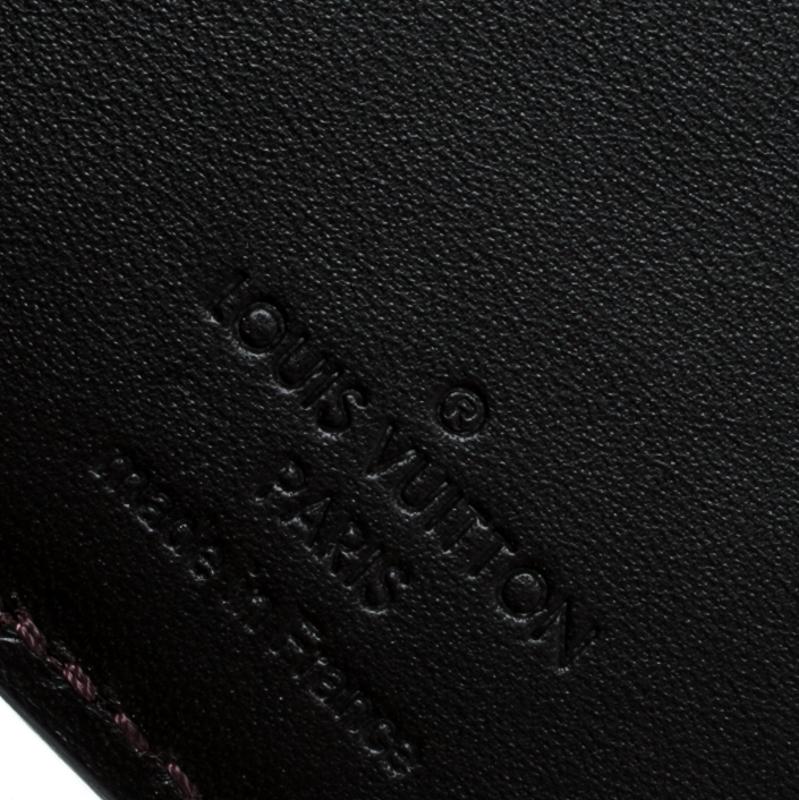 Louis Vuitton Burgundy Leather Brazza Wallet 1