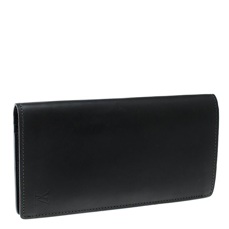 Louis Vuitton Black Leather Brazza Wallet 1