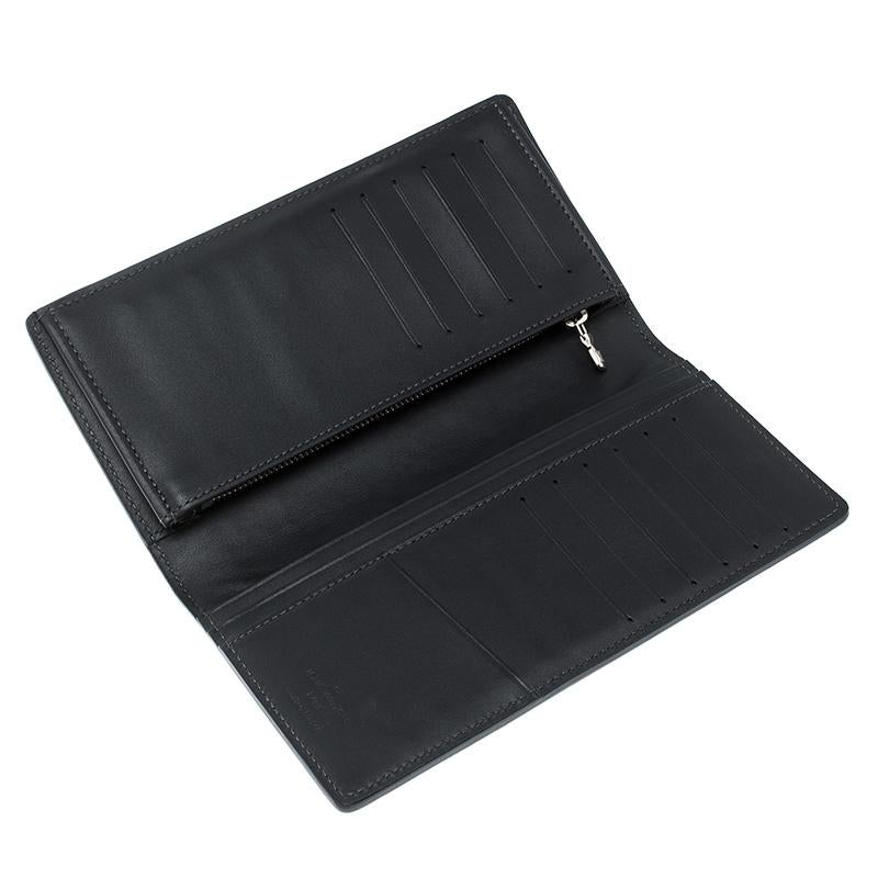 Louis Vuitton Black Leather Brazza Wallet In Excellent Condition In Dubai, Al Qouz 2