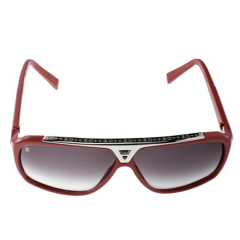 louis vuitton evidence sunglasses red