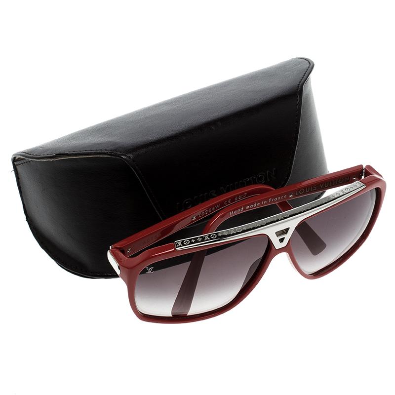 Louis Vuitton Red/Black Gradient Z0286W Evidence Sunglasses In Good Condition In Dubai, Al Qouz 2