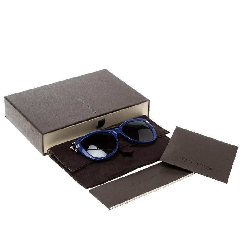 Louis Vuitton Blue/Black Gradient Z0745W Charlotte Sunglasses In Good Condition In Dubai, Al Qouz 2