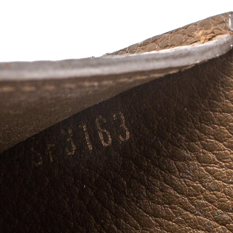 Women's Louis Vuitton Bronze Monogram Empreinte Leather Compact Curieuse Wallet