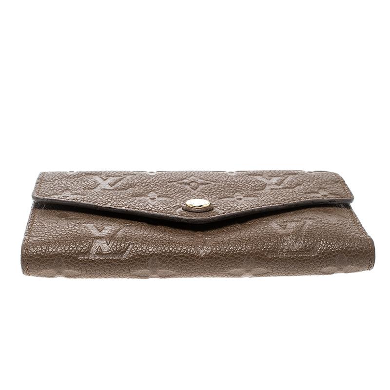 Louis Vuitton Bronze Monogram Empreinte Leather Compact Curieuse Wallet 1