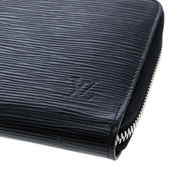 Men's Louis Vuitton Black Epi Leather Zippy Organizer Wallet