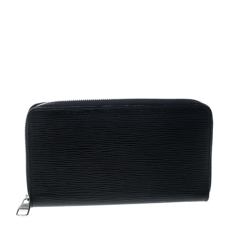 Louis Vuitton Black Epi Leather Zippy Organizer Wallet 6