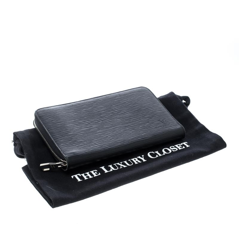 Louis Vuitton Black Epi Leather Zippy Organizer Wallet 3