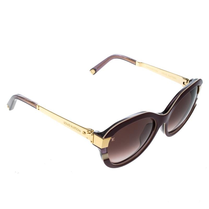 Louis Vuitton Purple/Purple Gradient Z0593E Petite Soupcon Cat Eye Sunglasses
