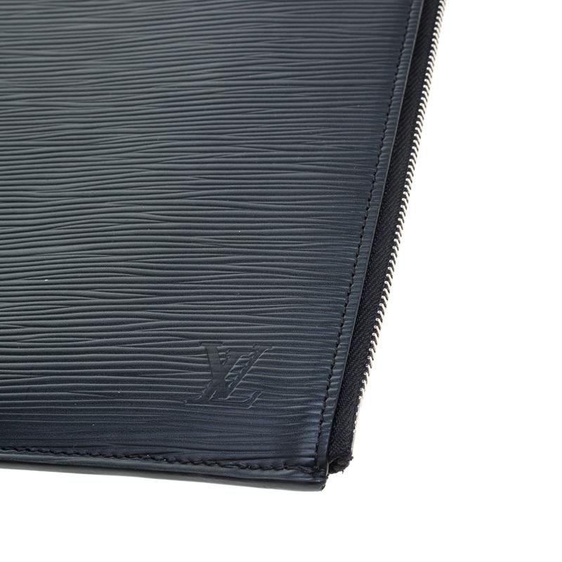 Louis Vuitton Black Epi Leather Poche Documents Portfolio Case 5
