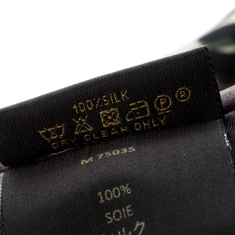 Louis Vuitton Dual Print Twisted Silk Choker Scarf 1