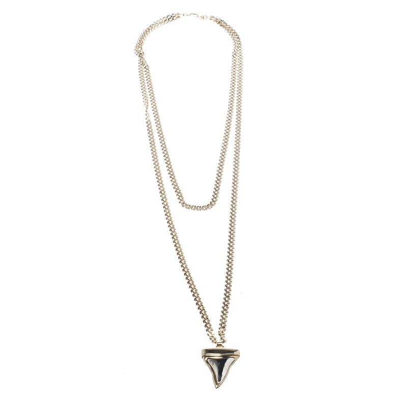 givenchy shark tooth necklace