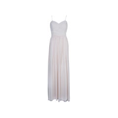 Used Monique Lhuillier Blush Sweetheart Chiffon Gown XL