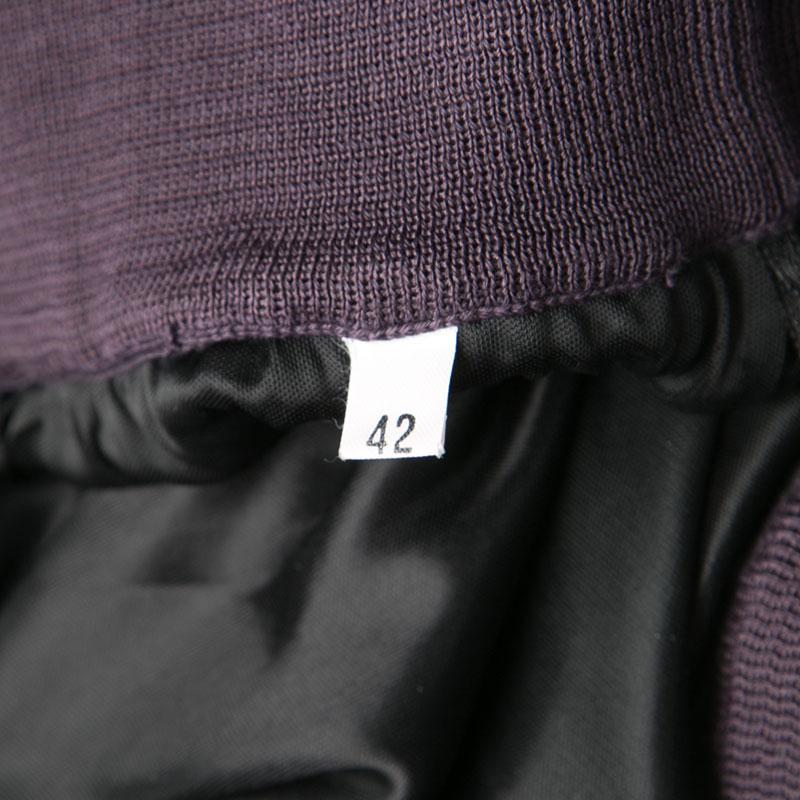 M Missoni Purple Patterned Knit Maxi Skirt M 1