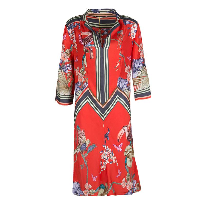 Etro Multicolor Printed Silk Tunic Dress M