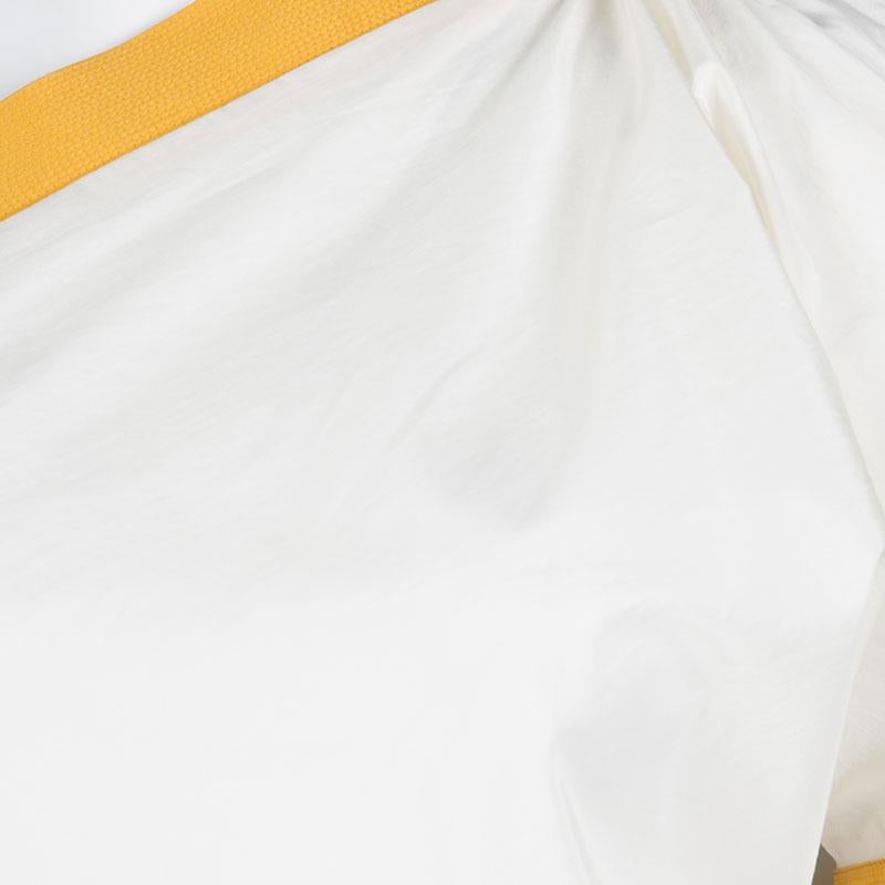 Women's Bottega Veneta Cream and Yellow Tie Detail One Shoulder Top S