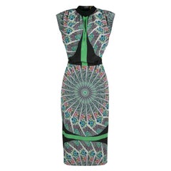 Etro Multicolor Floral and Paisley Printed Silk Dress M