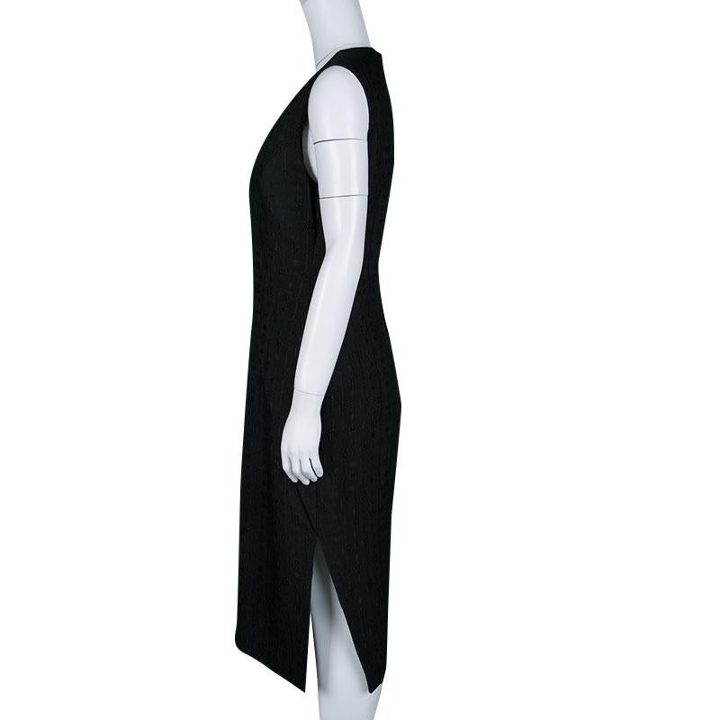 Women's Stella McCartney Black Bonnie Jacquard Sleeveless Dress M