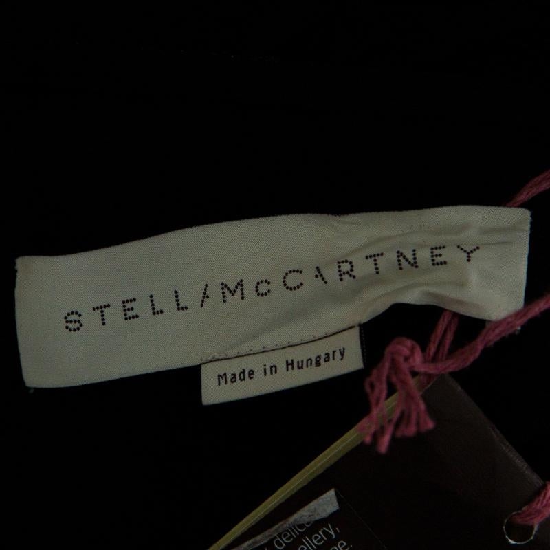 Women's Stella McCartney Navy Blue Cloque and Metallic Jacquard Sleeveless Anita Dress M