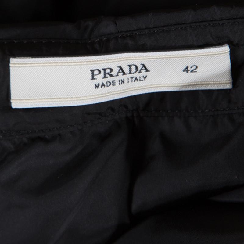 Women's Prada Black Pleated A Line Skirt M