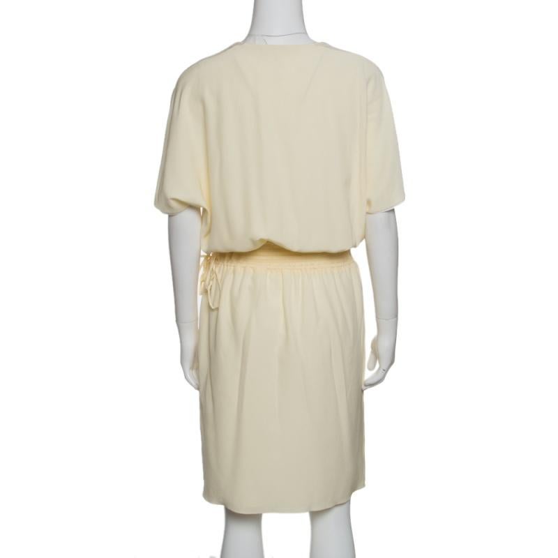 This Chloe dress is every bit stylish and in trend. Made in blended fabric, this one is sure to grab everyone's attention. Wear this yellow number with sneakers for an easy-breezy look.

Includes: The Luxury Closet Packaging

