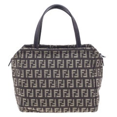 Fendi Brown Zucca Canvas Zuccino Satchel