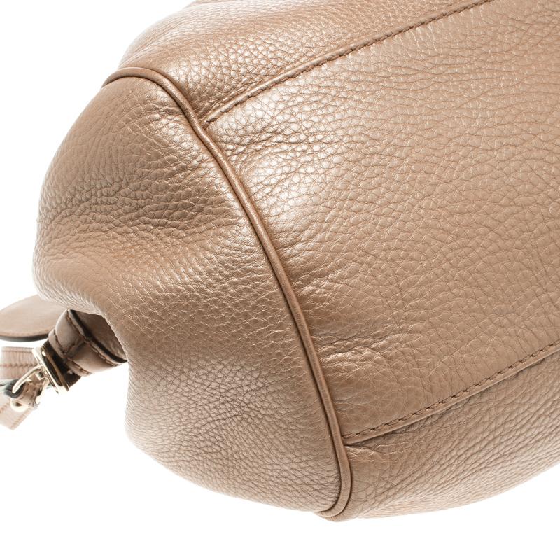Gucci Beige Leather Medium Sukey Boston Bag 8