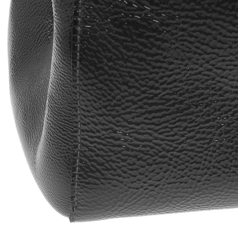 Mulberry Dark Grey Patent Leather Bayswater Satchel Bag 2