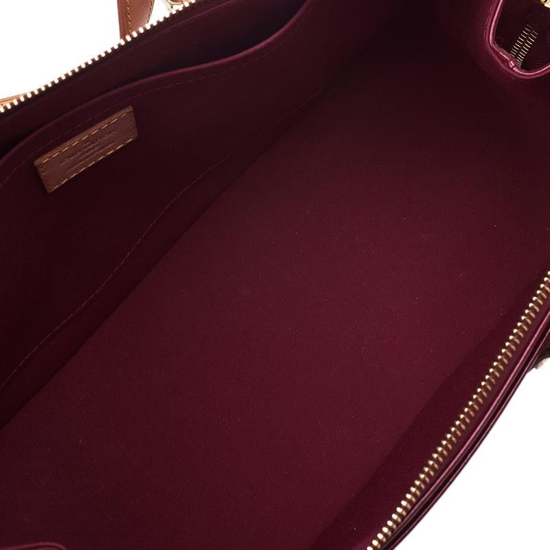 Louis Vuitton Red Monogram Vernis Rosewood Avenue Bag 3