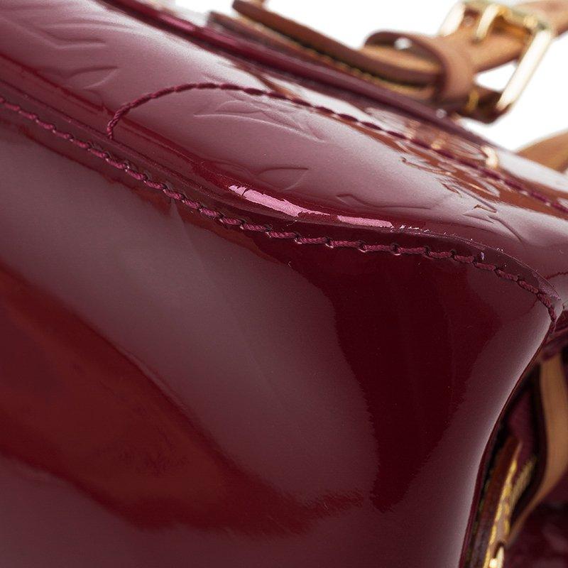 Louis Vuitton Red Monogram Vernis Rosewood Avenue Bag 5