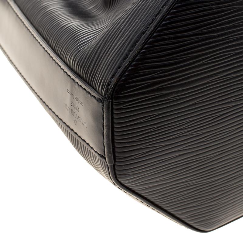 Louis Vuitton Black Epi Leather Sac D'epaule PM Bag 1