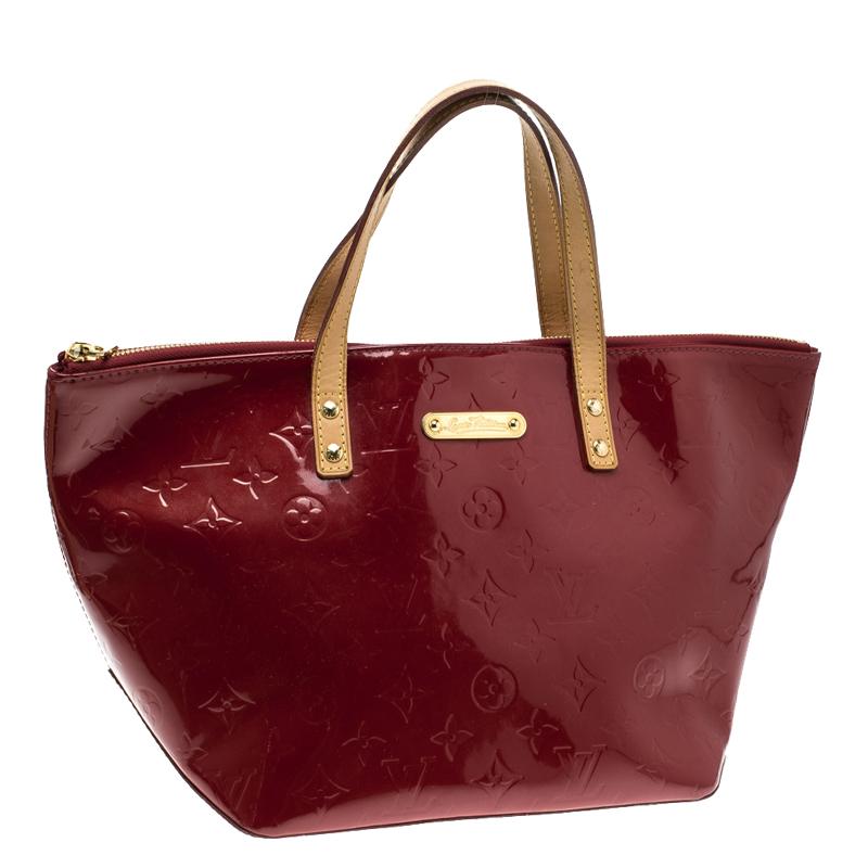 Louis Vuitton Red Monogram Vernis Bellevue PM Bag 4