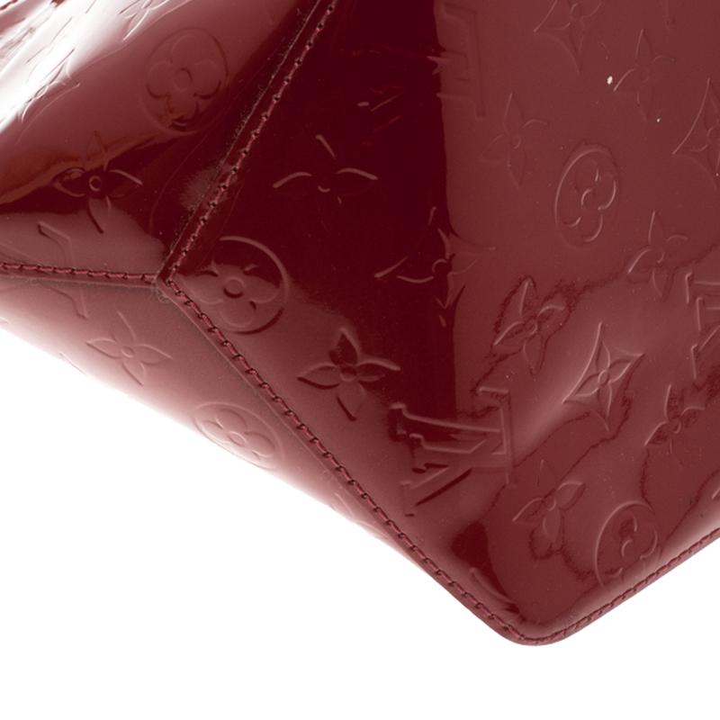 Louis Vuitton Red Monogram Vernis Bellevue PM Bag 2