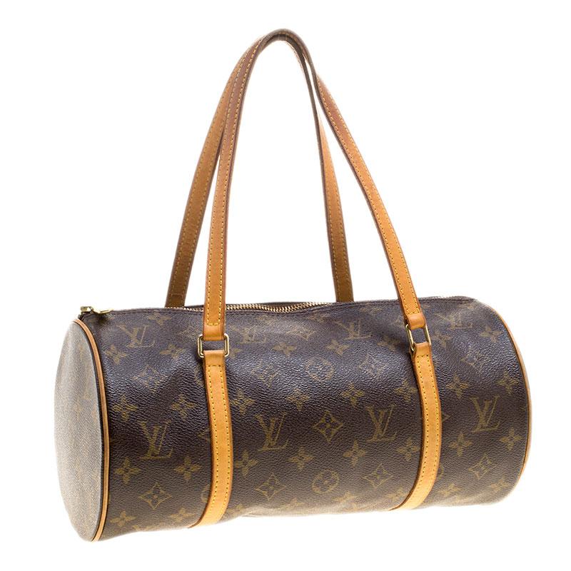 Women's Louis Vuitton Damier Ebene Canvas Papillon 30 Bag