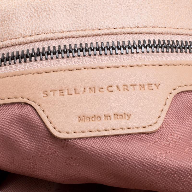 Stella McCartney Powder Pink Faux Leather Falabella Tote In Excellent Condition In Dubai, Al Qouz 2